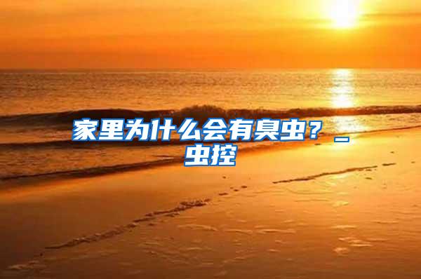家里為什么會有臭蟲？_蟲控