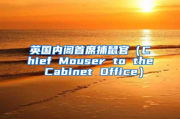 英國(guó)內(nèi)閣首席捕鼠官（Chief Mouser to the Cabinet Office）