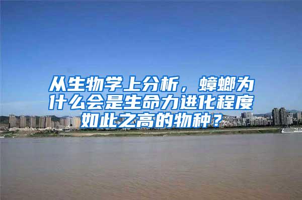 從生物學上分析，蟑螂為什么會是生命力進化程度如此之高的物種？