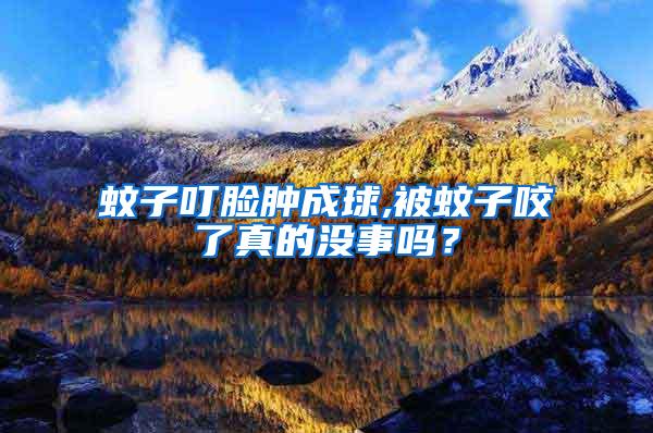 蚊子叮臉腫成球,被蚊子咬了真的沒事嗎？