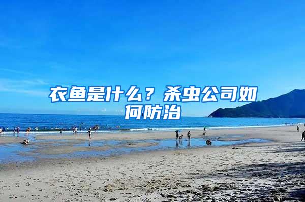 衣魚是什么？殺蟲公司如何防治