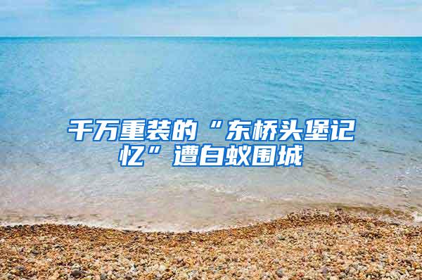 千萬重裝的“東橋頭堡記憶”遭白蟻圍城