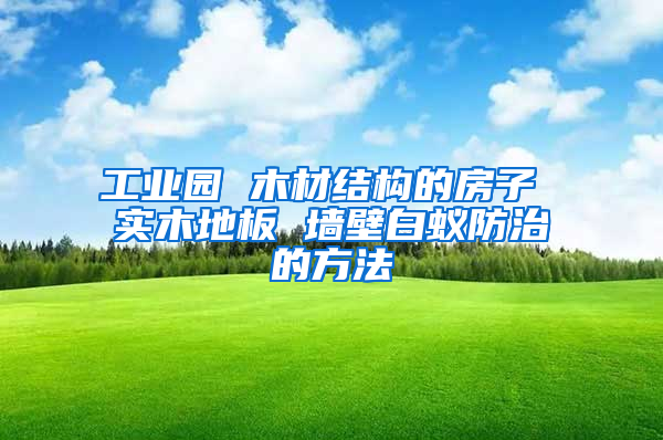 工業園 木材結構的房子 實木地板 墻壁白蟻防治的方法